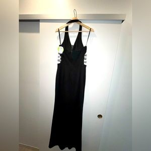 Black Halter Evening Dress